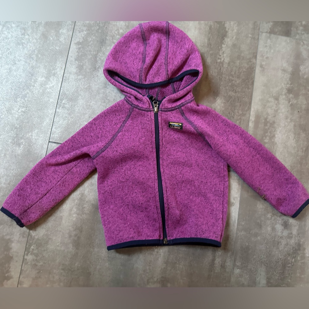 Toddler sweater fleece zip up